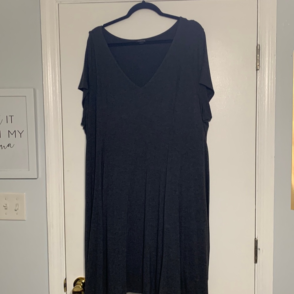 Dark grey T-shirt dress